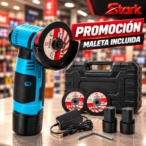 🔥 OFERTA ESPECIAL | Mini Pulidora Inalámbrica + 2 Baterías + MALETÍN
